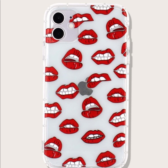 New💕iPhone 11 Pro Max graphic 💋💋💋clear Kiss Case - Picture 3 of 4